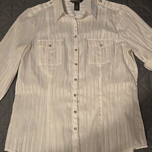 White House-Black Market Button-Up Blouse